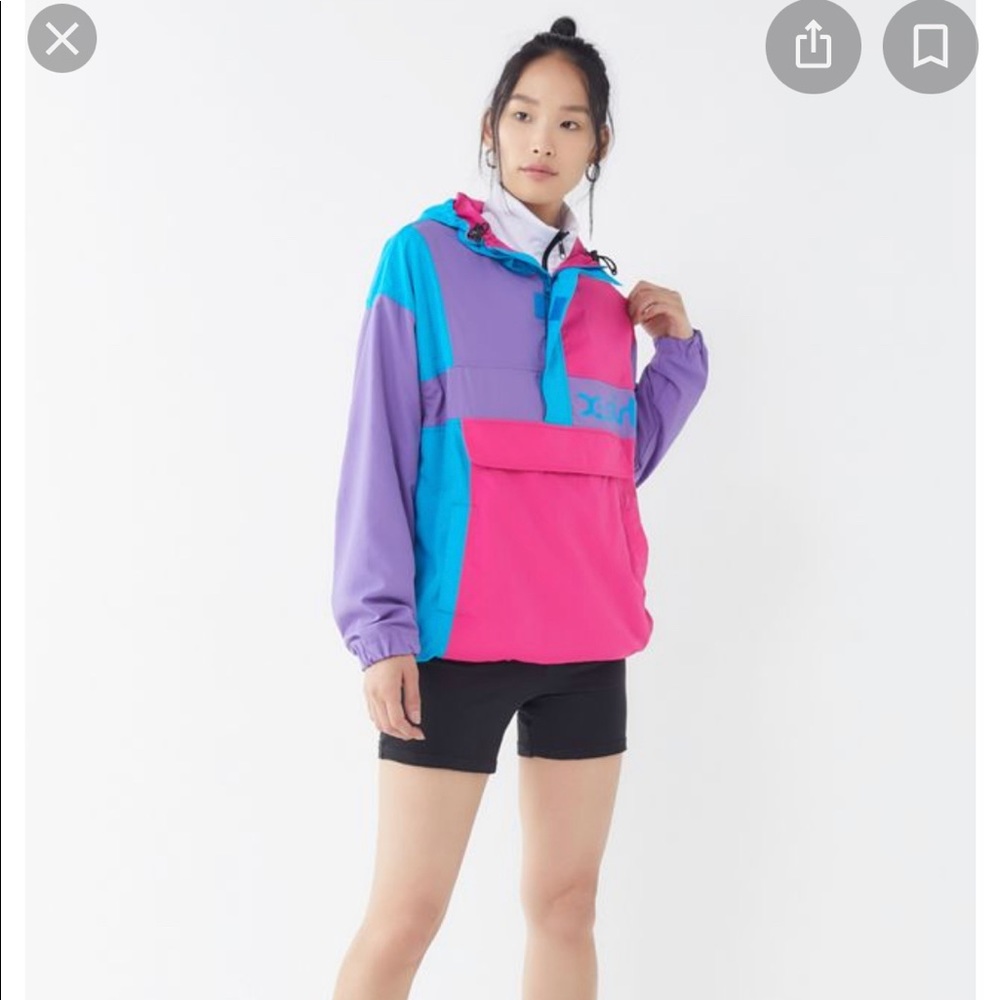 X-girl Crazy Color Anorak Jacket